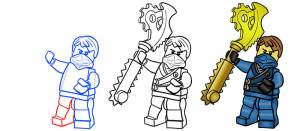 Рисуем Ниндзяго Джея