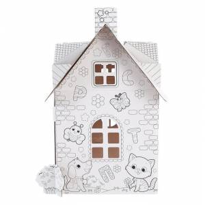 4492229 Набор для творчества «Домик», раскраска-конструктор из картона