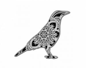 Конструктор-раскраска из дерева Птичка, для самостоятельной сборки и раскраски, не окрашенный 