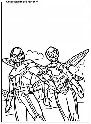 Scott Lang thinks all night in the Ant-man movie Coloring Page