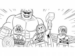 Раскраска Лего мстители