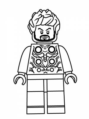 Картинка Лего Марвел раскраска для девочек