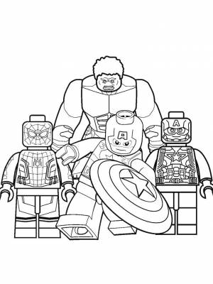 Раскраски Лего Марвел   в формате