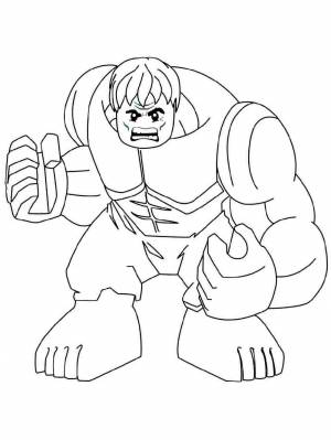 Раскраски LEGO Халк