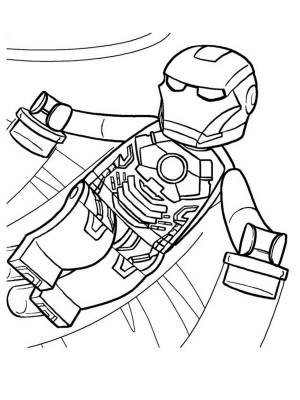 Раскраски LEGO Железный человек