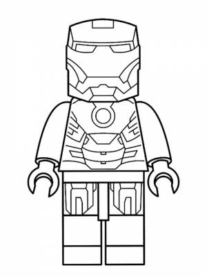 Раскраски Лего Мстители   в формате