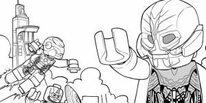 Раскраски Лего Марвел