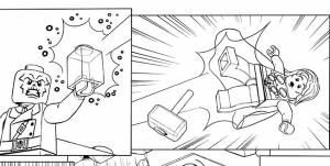 Раскраски Лего Марвел