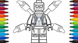 Раскраски Лего Человек паук  и  онлайн