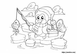 зимние раскраски, новогодние для детей Amelica