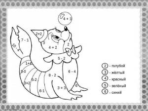 Раскраски Математические для детей 5 7 лет