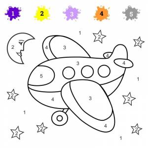 Математические раскраски для детей 4-7 лет