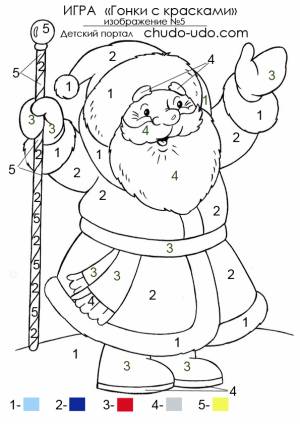 Веселые раскраски по цифрам