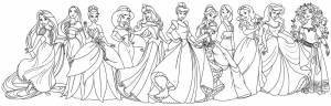 Раскраски Принцессы Диснея