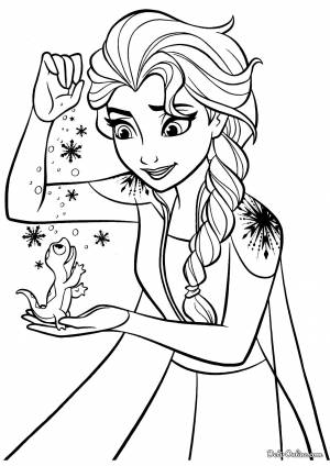 Раскраска Эльза и Бруни