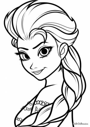 Раскраска Эльза