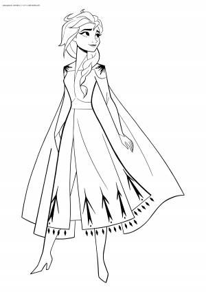Раскраска Эльза
