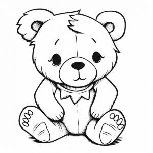 Раскраски плюшевых мишек раскраски плюшевый мишка раскраски генеративный ai