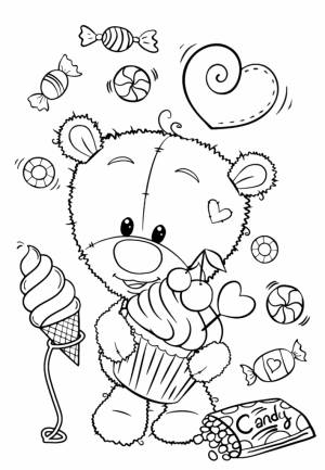 Мишка Тедди со сладостями