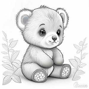 Раскраска пушистый мишка тедди для взрослых раскраска для детей