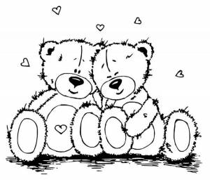 Раскраски Мишка тедди