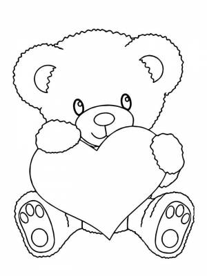 Раскраски Мишки Тедди   в формате