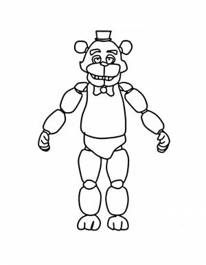 Раскраска 5 Ночей С Фредди