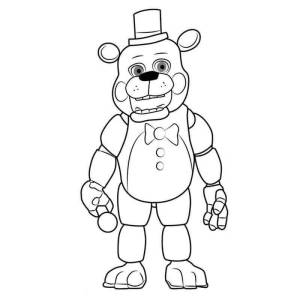 Раскраски фнаф в полный рост