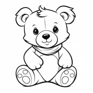 Раскраски плюшевых мишек раскраски плюшевый мишка раскраски генеративный ai