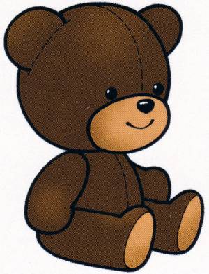 Раскраска Плюшевый мишка