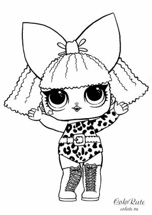 Раскраска Кукла L