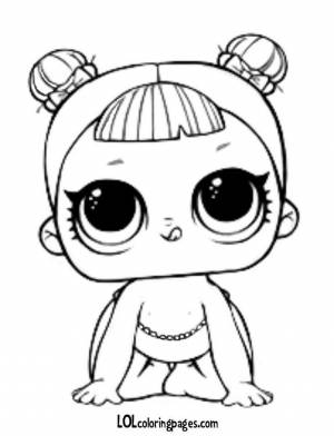 Раскраска Малышка ЛОЛ 1 серия