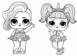 Раскраски Лол единорог