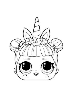 Раскраска Единорожка ЛОЛ