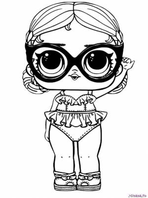Раскраска ЛОЛ малышка