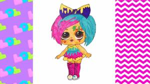 Как нарисовать куклу ЛОЛ в красках