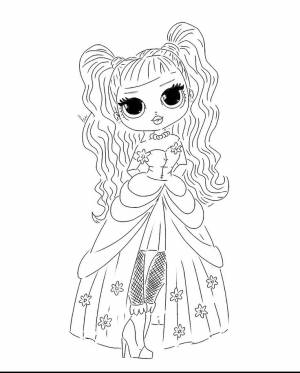 Лол раскраска шаблон LOL кукла