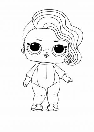 Раскраска Куколка ЛОЛ рассвет