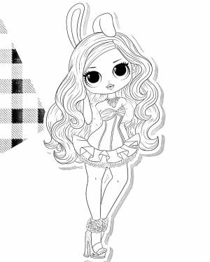 Лол раскраска шаблон LOL кукла