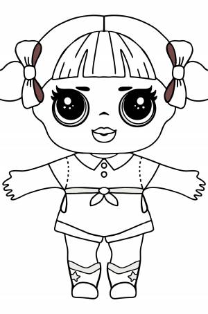 Раскраски Куклы ЛОЛ для девочек Распечатать и Онлайн Бесплатно!