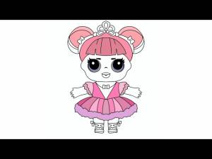Раскраски Куклы ЛОЛ для девочек Распечатать и Онлайн Бесплатно!