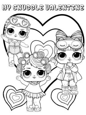 Раскраски Куклы ЛОЛ