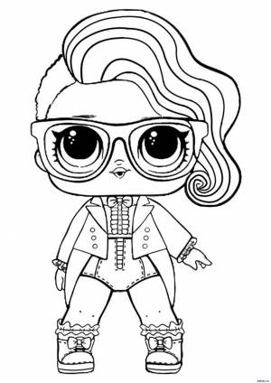Раскраска Кукла ЛОЛ