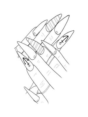 Раскраски Маникюр