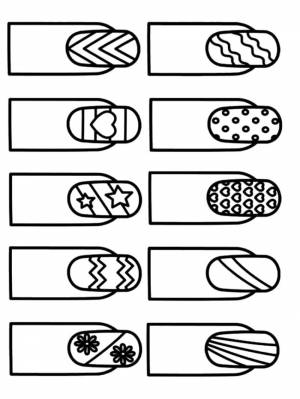 Ногти раскраска