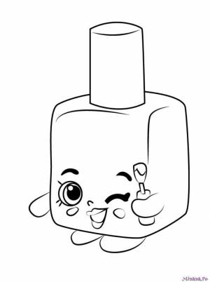 Раскраска лак для ногтей