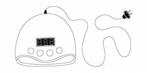уф-лампа ручной работы эскиз doodle уф-лампа для маникюра и педикюра с гель-лаком