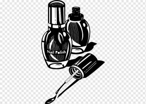 Лак для ногтей Салон красоты Маникюр Маникюрный салон, лак для ногтей, косметика, аксессуары, монохромный png