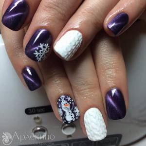 Тренды новогоднего маникюра 2019