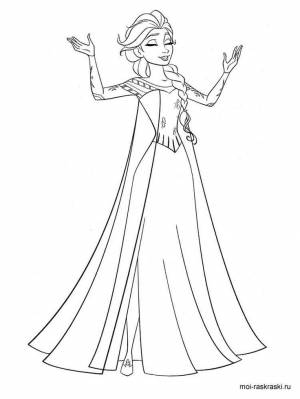 Раскраска Эльза